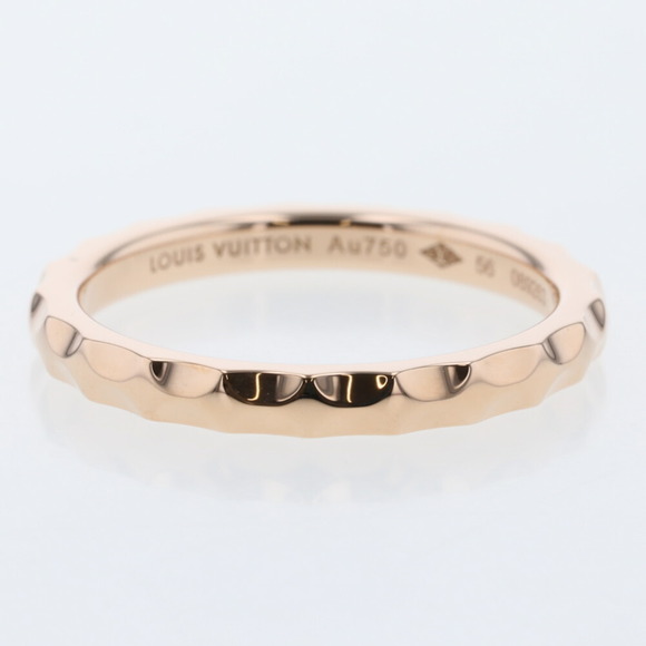 LOUIS VUITTON Ring Alliance Monogram Anfini 1P K18 Pink Gold Diamond No. 16 Men' - Picture 5 of 9